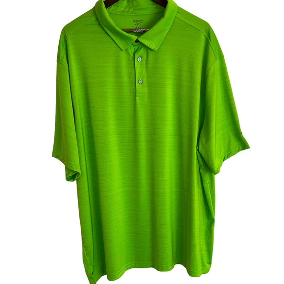Reebok Other - Reebok speed wick apple green, short sleeve polo men’s 3XL